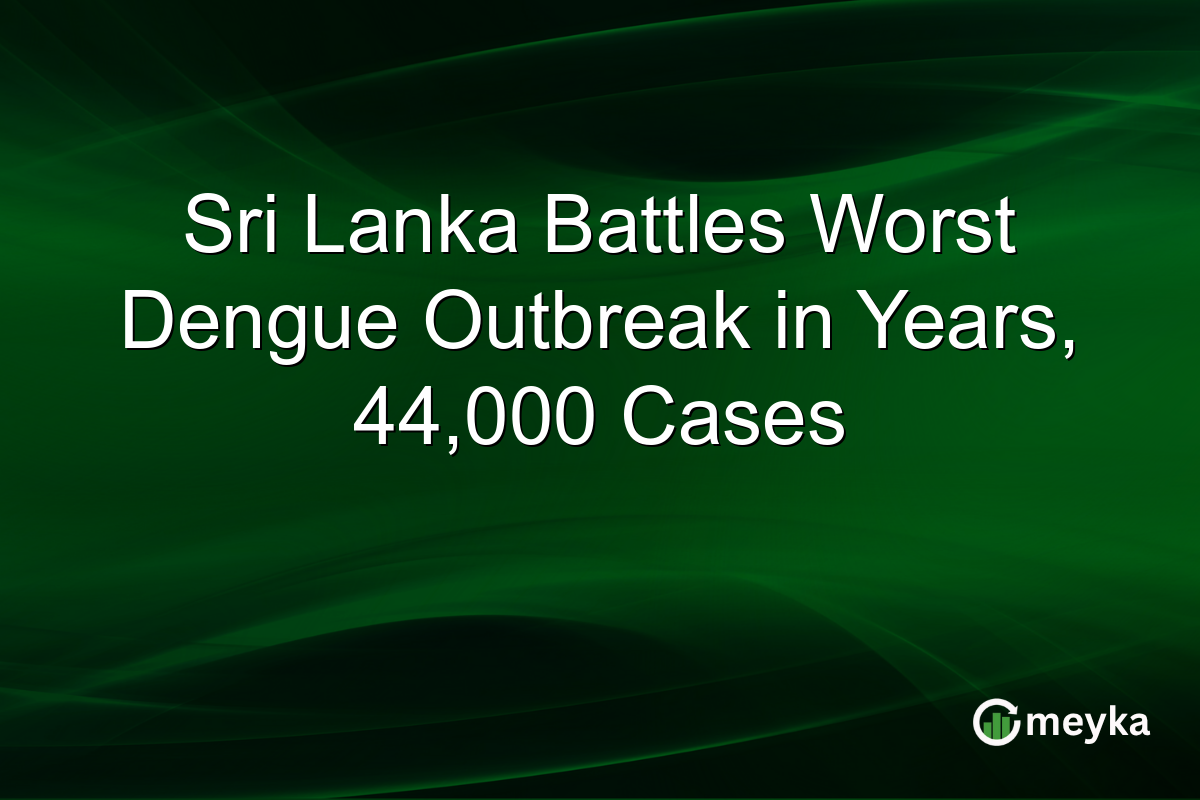 Sri Lanka Battles Worst Dengue Outbreak in Years, 44,000 Cases