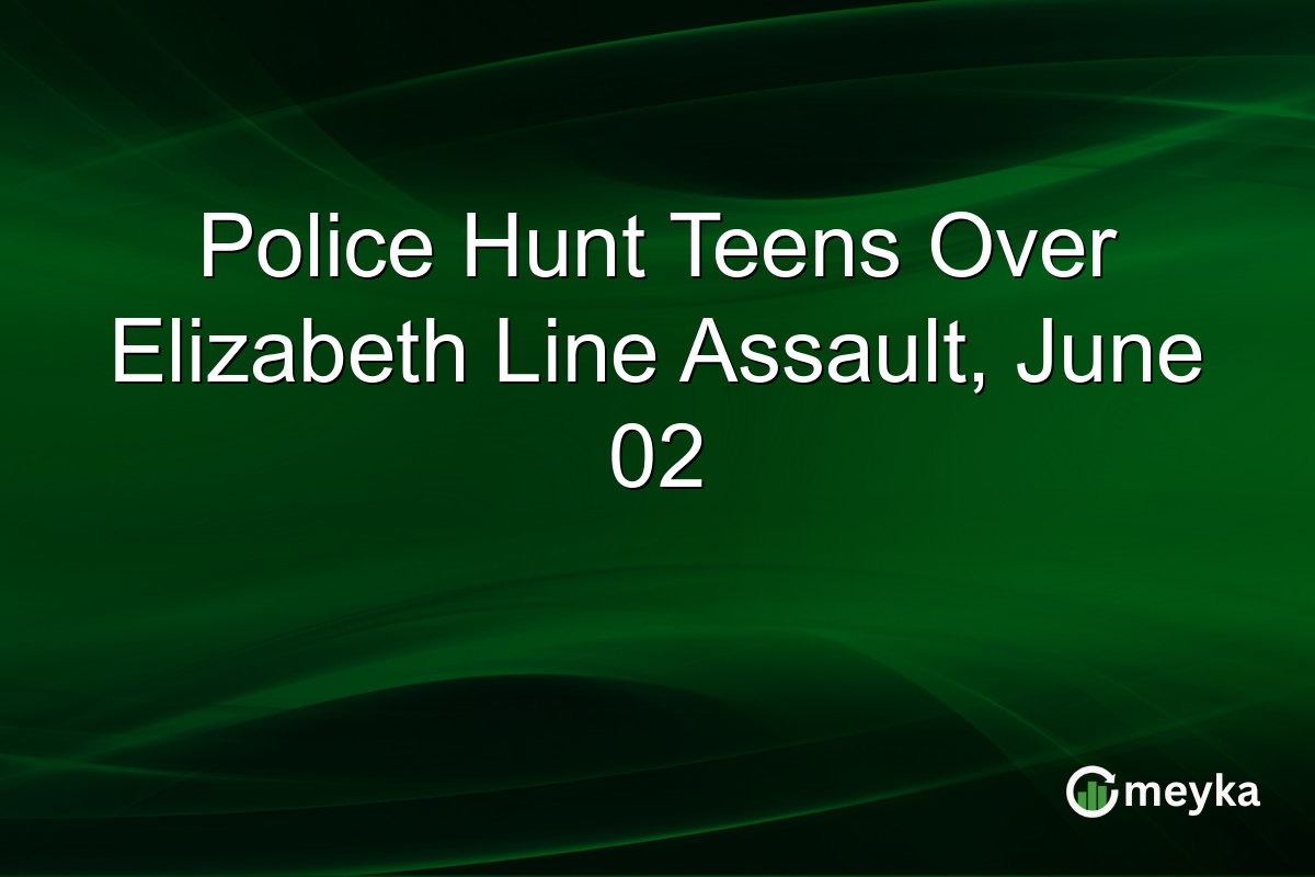 Police Hunt Teens Over Elizabeth Line Assault, June 02