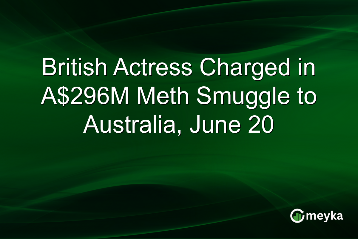 British Actress Charged in A$296M Meth Smuggle to Australia, June 20