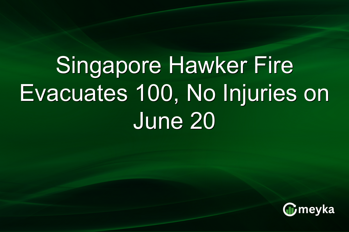 Singapore Hawker Fire Evacuates 100, No Injuries on June 20