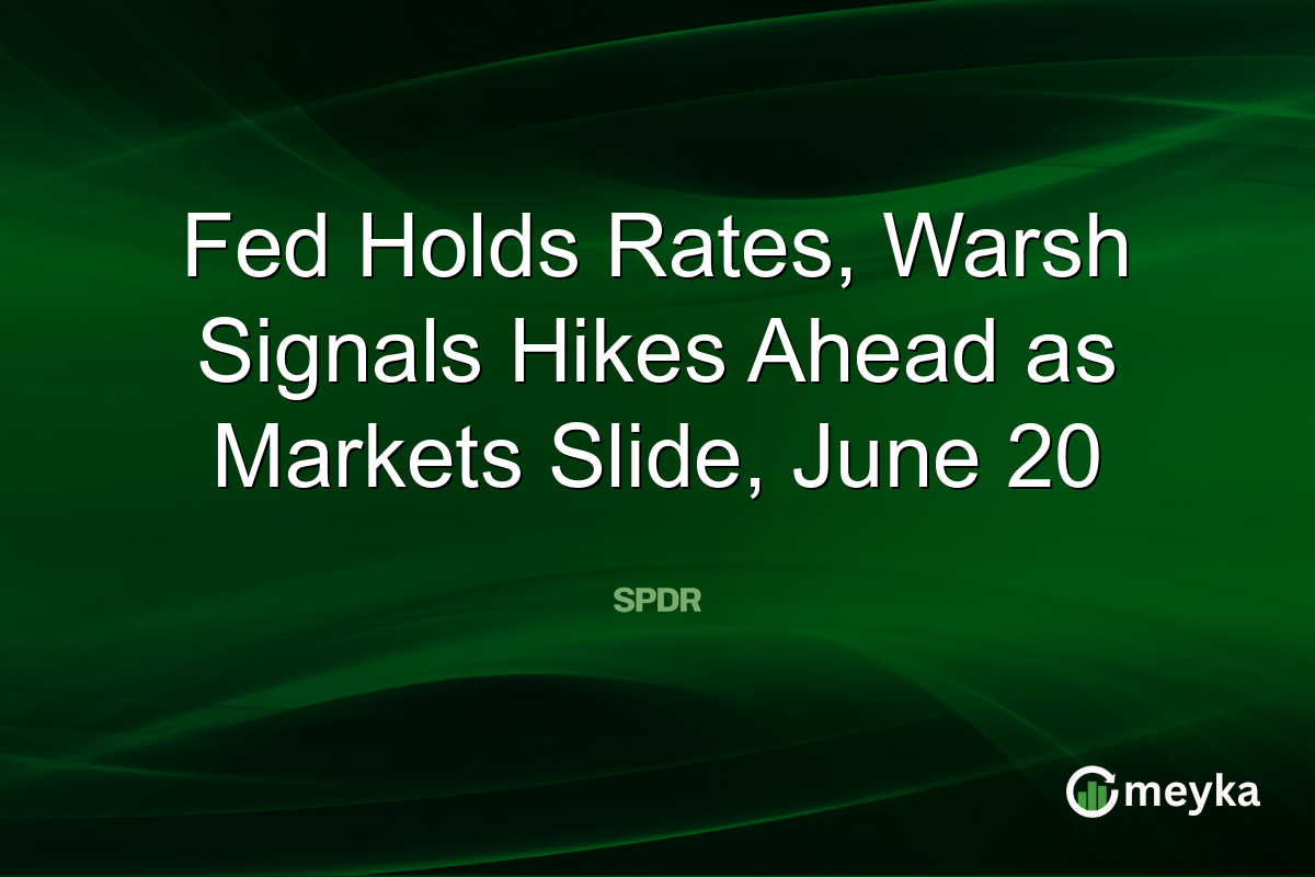 Fed Holds Rates, Warsh Signals Hikes Ahead as Markets Slide, June 20