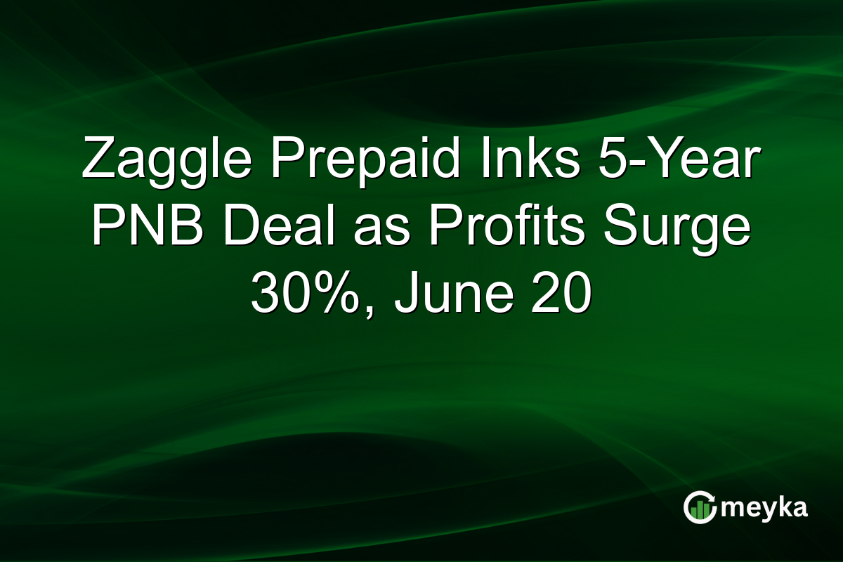 Zaggle Prepaid Inks 5-Year PNB Deal as Profits Surge 30%, June 20