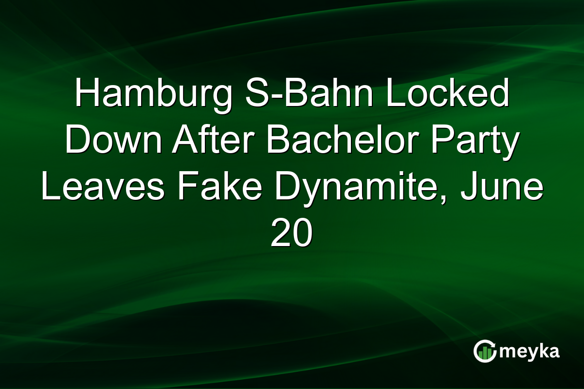 Hamburg S-Bahn Locked Down After Bachelor Party Leaves Fake Dynamite, June 20