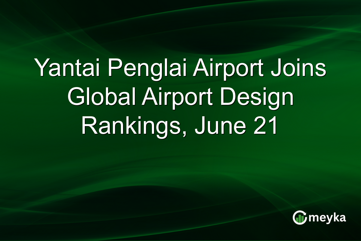 Yantai Penglai Airport Joins Global Airport Design Rankings, June 21