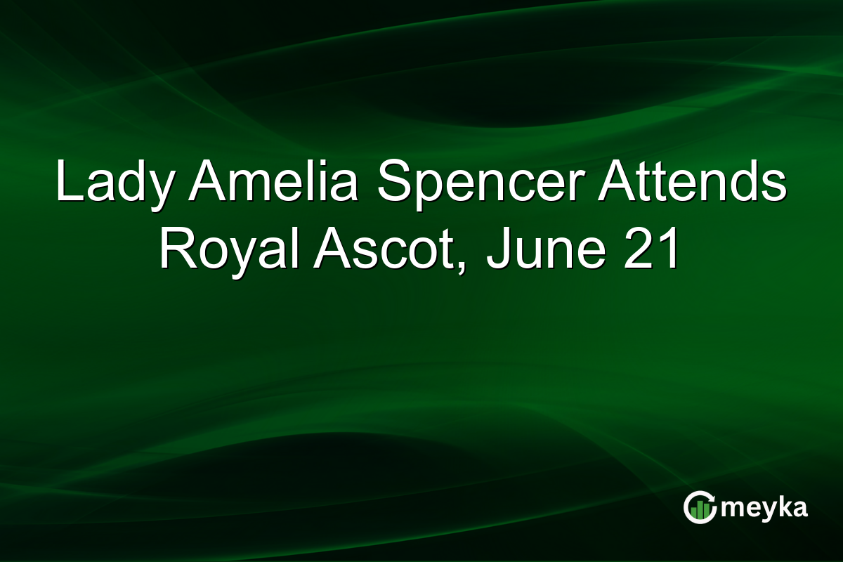 Lady Amelia Spencer Attends Royal Ascot, June 21