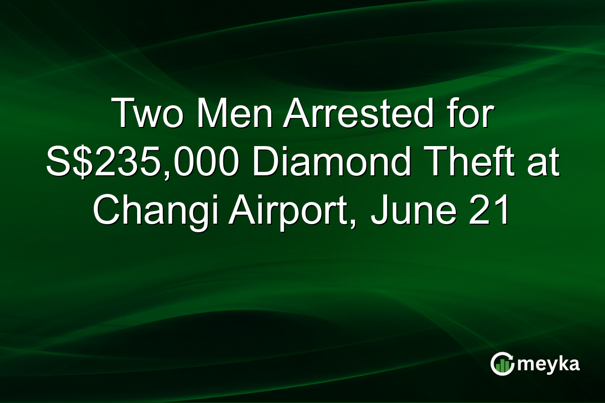 Two Men Arrested for S$235,000 Diamond Theft at Changi Airport, June 21
