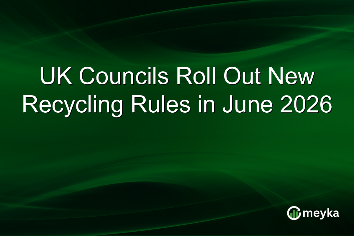 UK Councils Roll Out New Recycling Rules in June 2026