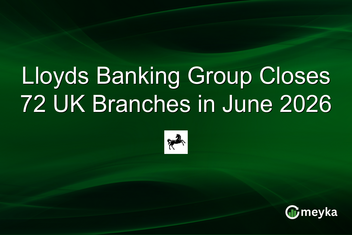 Lloyds Banking Group Closes 72 UK Branches in June 2026