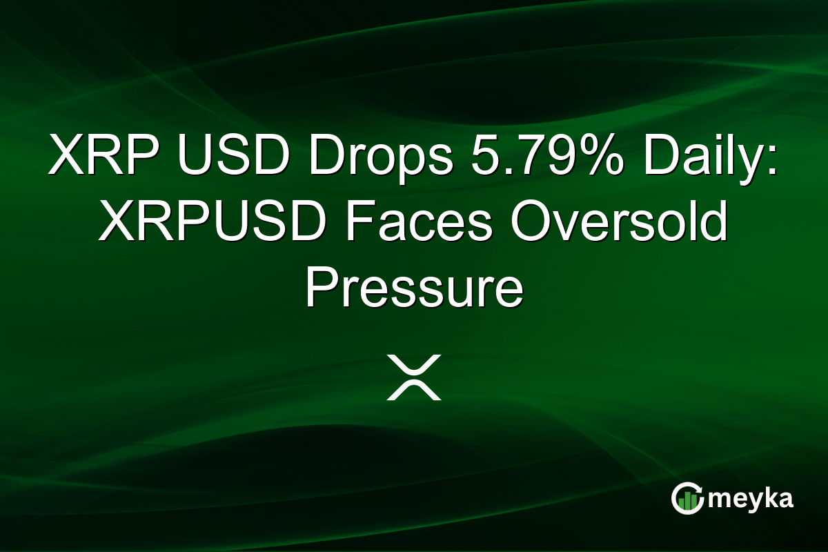 XRP USD Drops 5.79% Daily: XRPUSD Faces Oversold Pressure