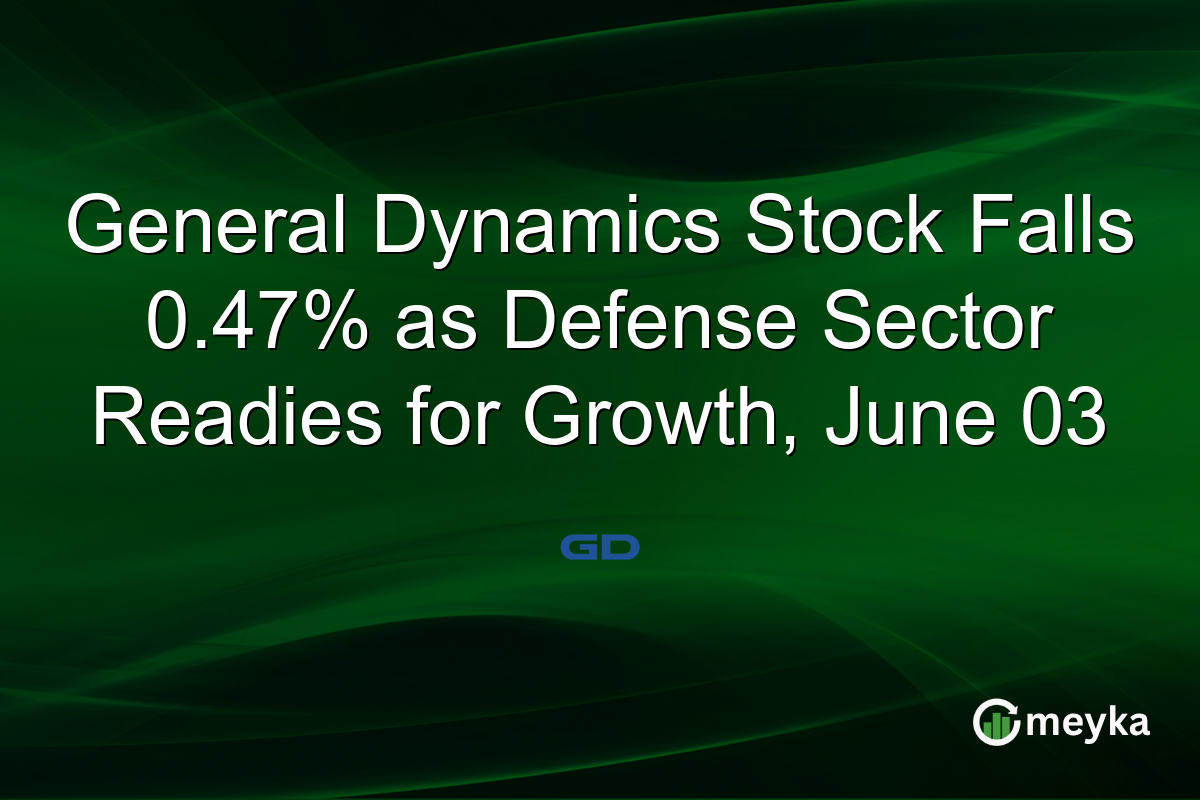 General Dynamics Stock Falls 0.47% as Defense Sector Readies for Growth, June 03