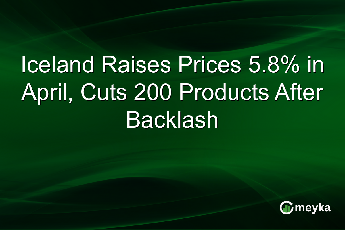 Iceland Raises Prices 5.8% in April, Cuts 200 Products After Backlash
