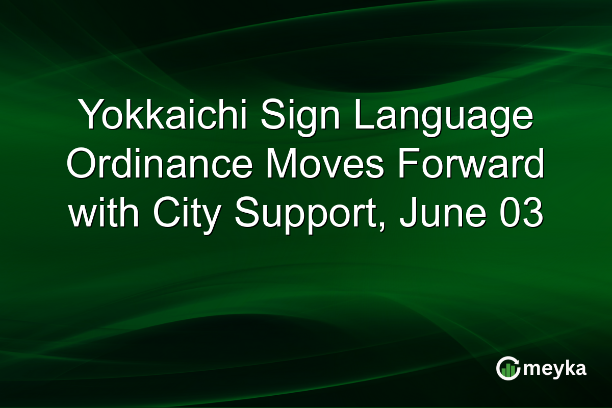 Yokkaichi Sign Language Ordinance Moves Forward with City Support, June 03
