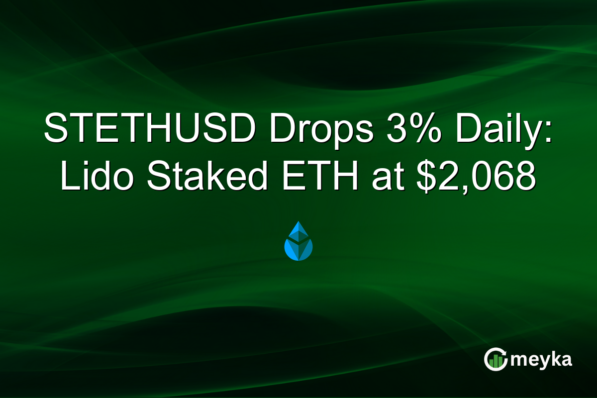 STETHUSD Drops 3% Daily: Lido Staked ETH at $2,068