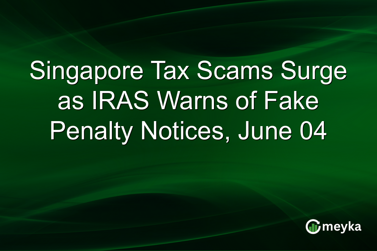 Singapore Tax Scams Surge as IRAS Warns of Fake Penalty Notices, June 04