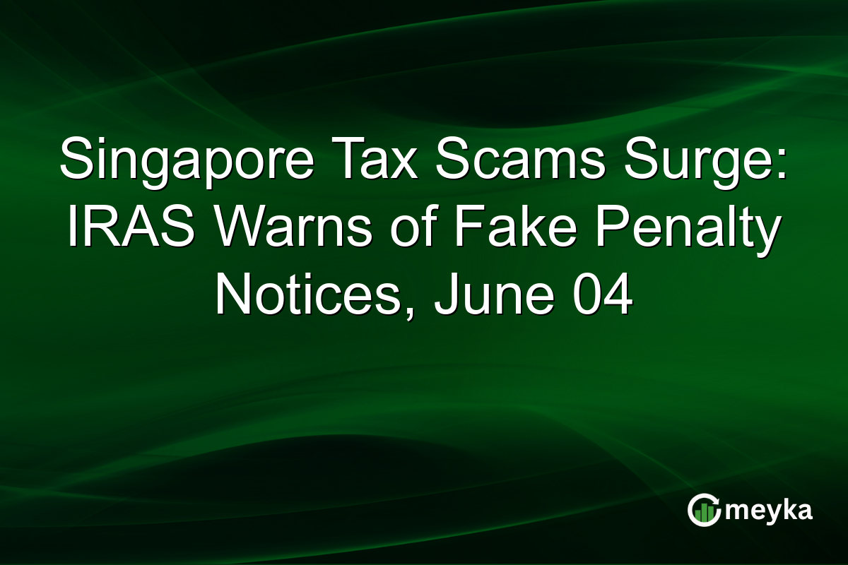 Singapore Tax Scams Surge: IRAS Warns of Fake Penalty Notices, June 04