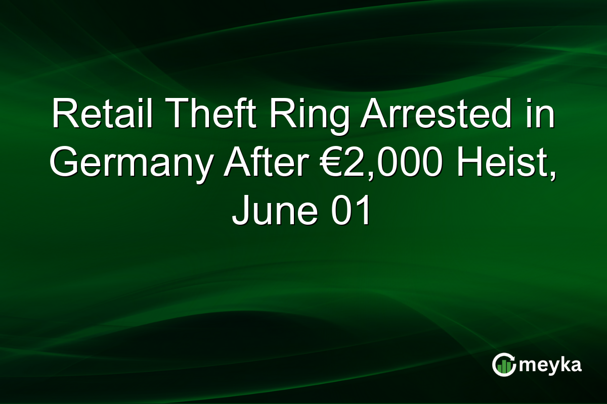 Retail Theft Ring Arrested in Germany After €2,000 Heist, June 01