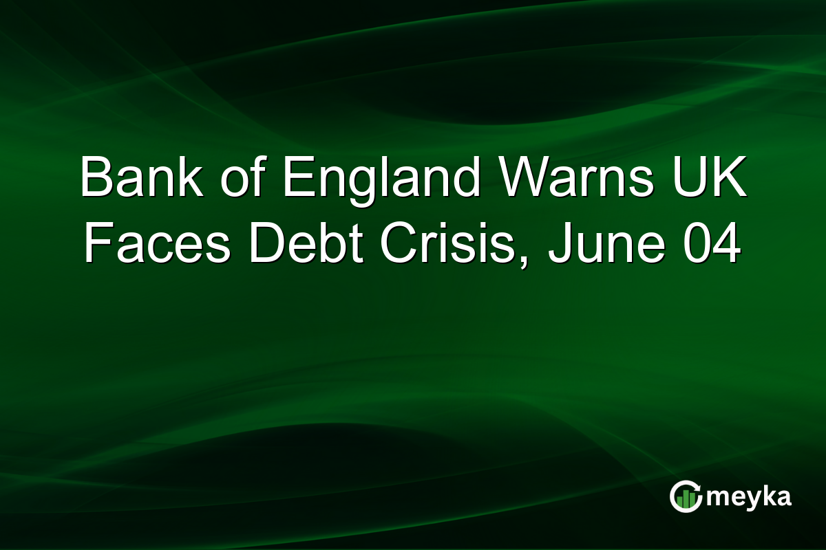 Bank of England Warns UK Faces Debt Crisis, June 04