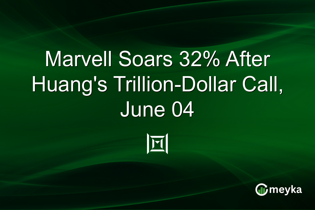 Marvell Soars 32% After Huang’s Trillion-Dollar Call, June 04