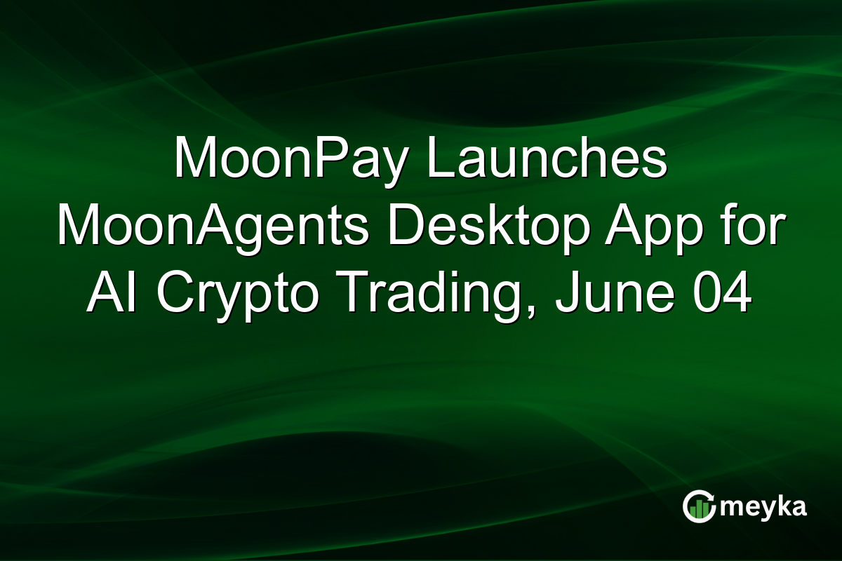 MoonPay Launches MoonAgents Desktop App for AI Crypto Trading, June 04