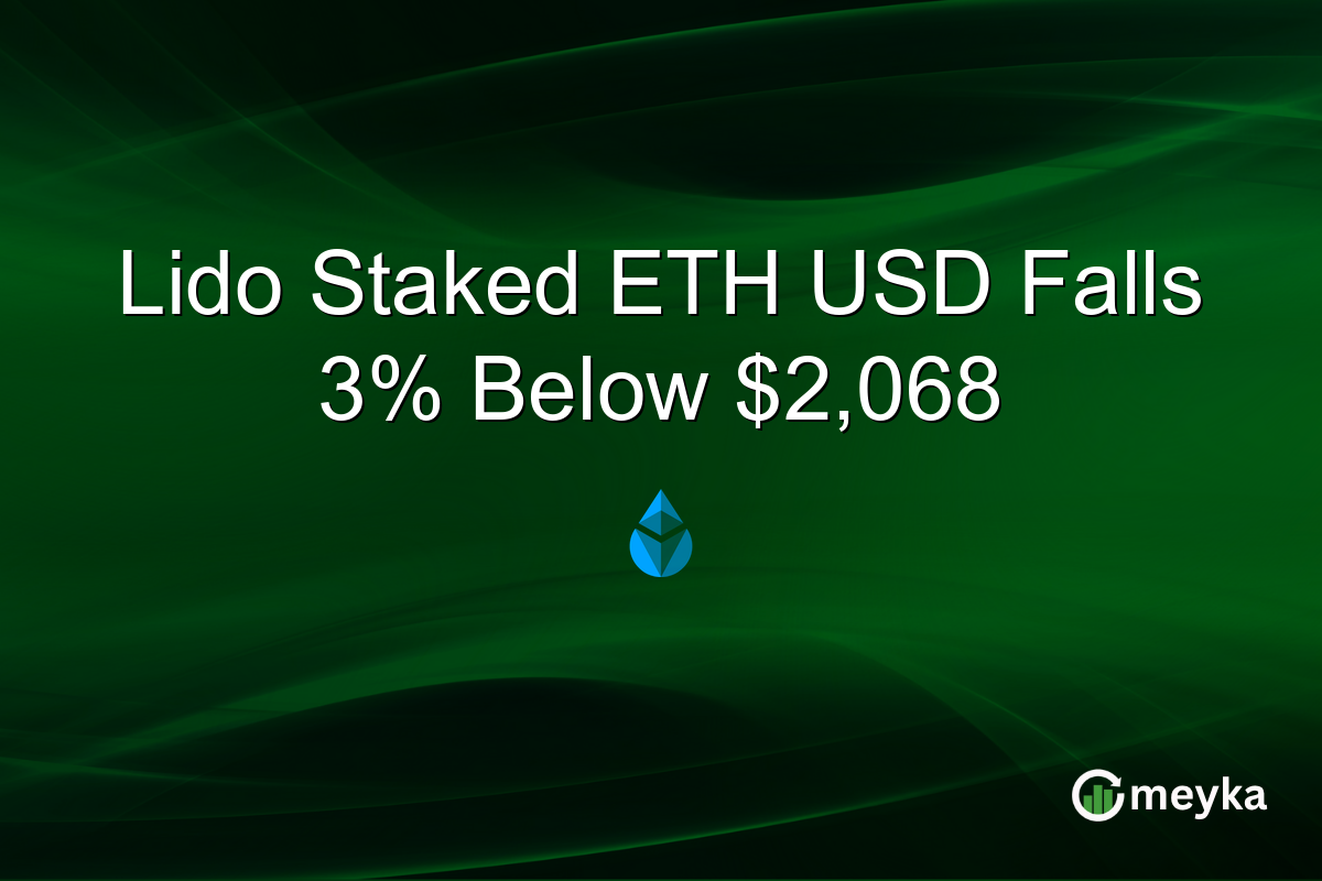 Lido Staked ETH USD Falls 3% Below $2,068