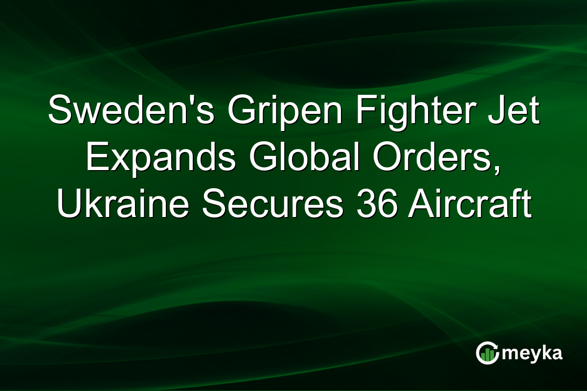 Sweden’s Gripen Fighter Jet Expands Global Orders, Ukraine Secures 36 Aircraft