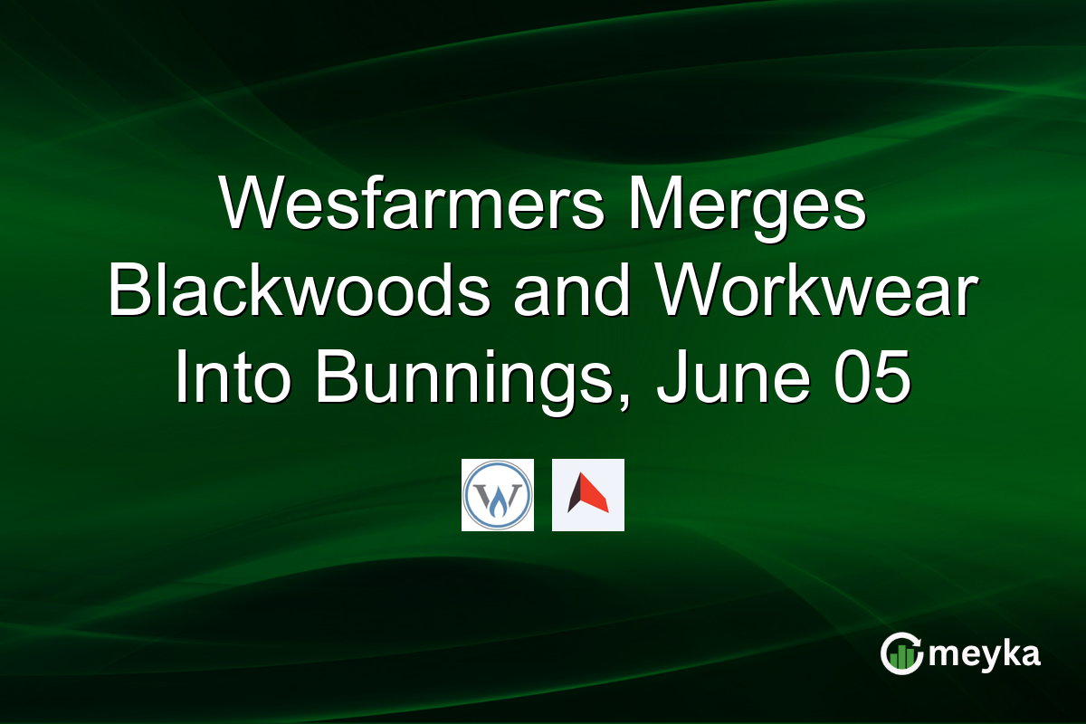 Wesfarmers Merges Blackwoods and Workwear Into Bunnings, June 05