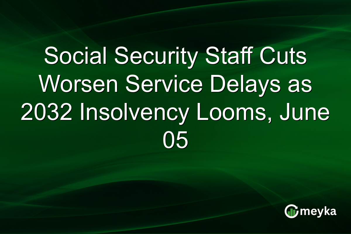 Social Security Staff Cuts Worsen Service Delays as 2032 Insolvency Looms, June 05