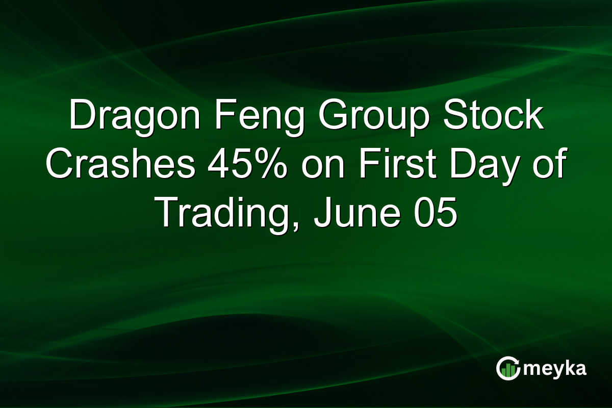 Dragon Feng Group Stock Crashes 45% on First Day of Trading, June 05