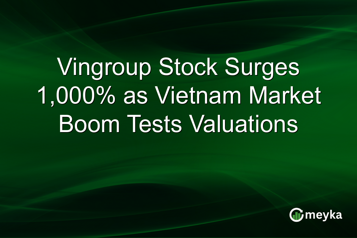 Vingroup Stock Surges 1,000% as Vietnam Market Boom Tests Valuations