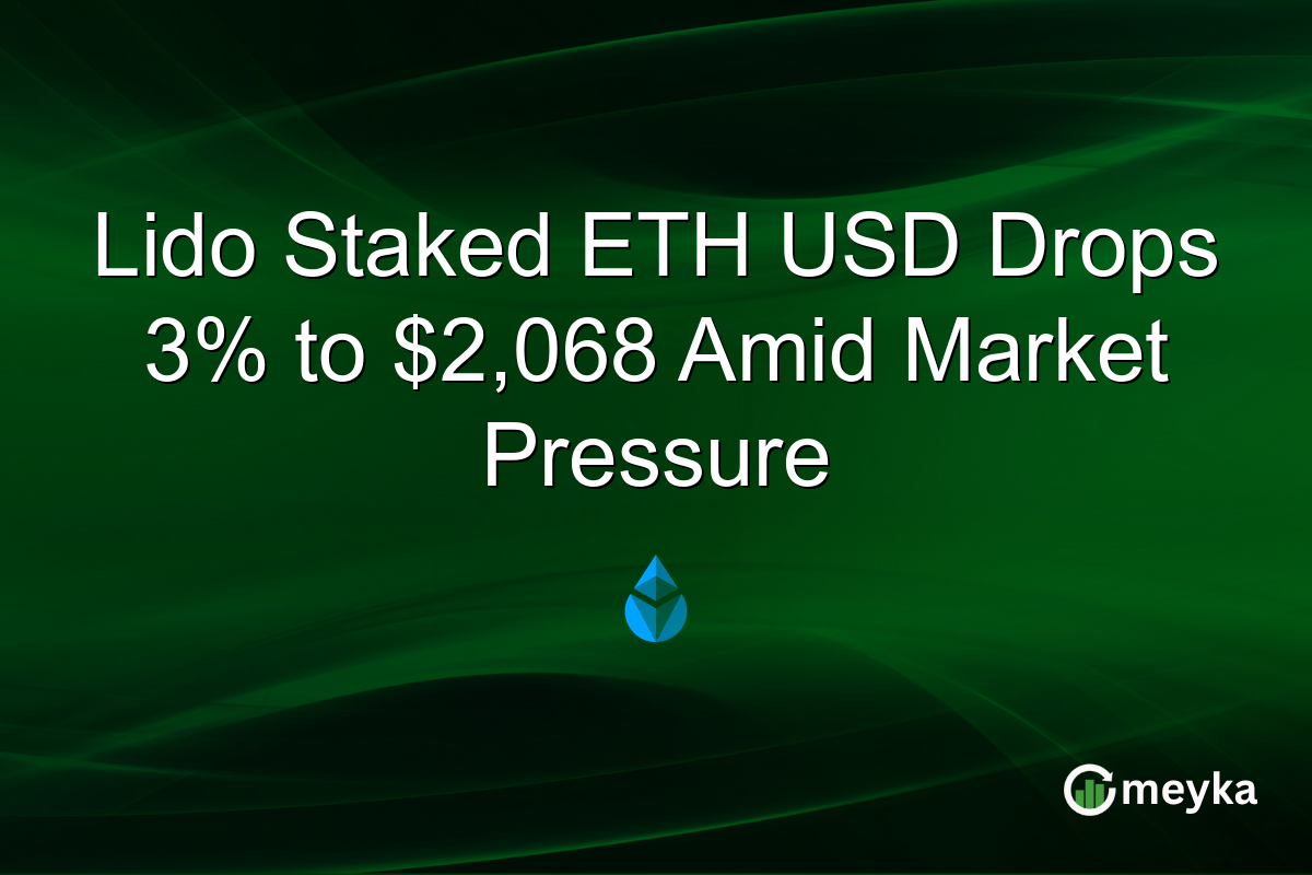 Lido Staked ETH USD Drops 3% to $2,068 Amid Market Pressure