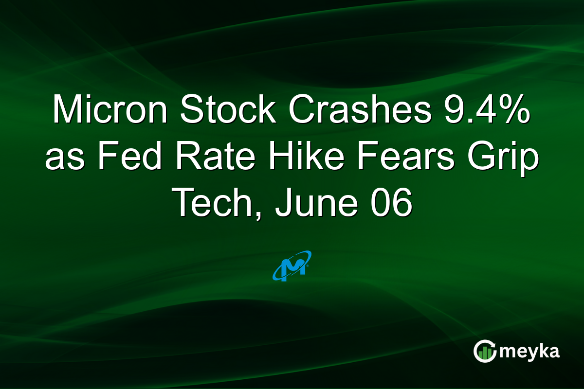 Micron Stock Crashes 9.4% as Fed Rate Hike Fears Grip Tech, June 06