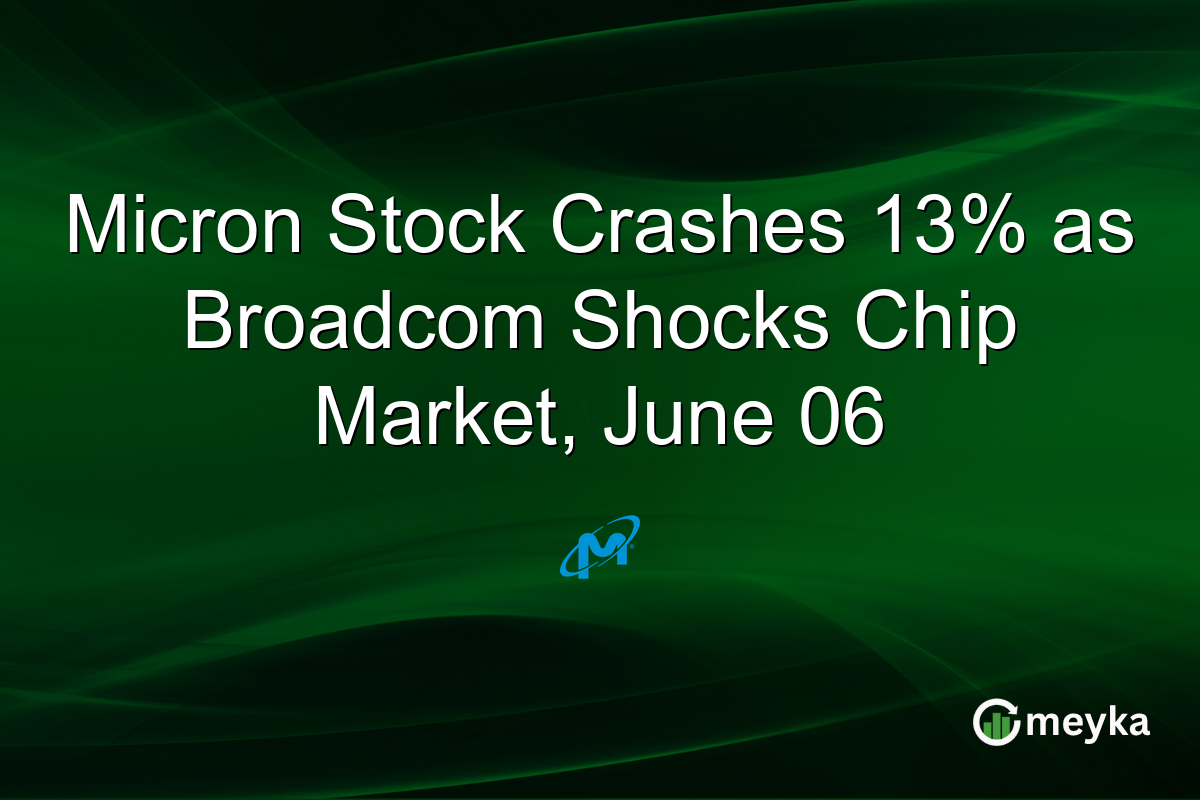 Micron Stock Crashes 13% as Broadcom Shocks Chip Market, June 06