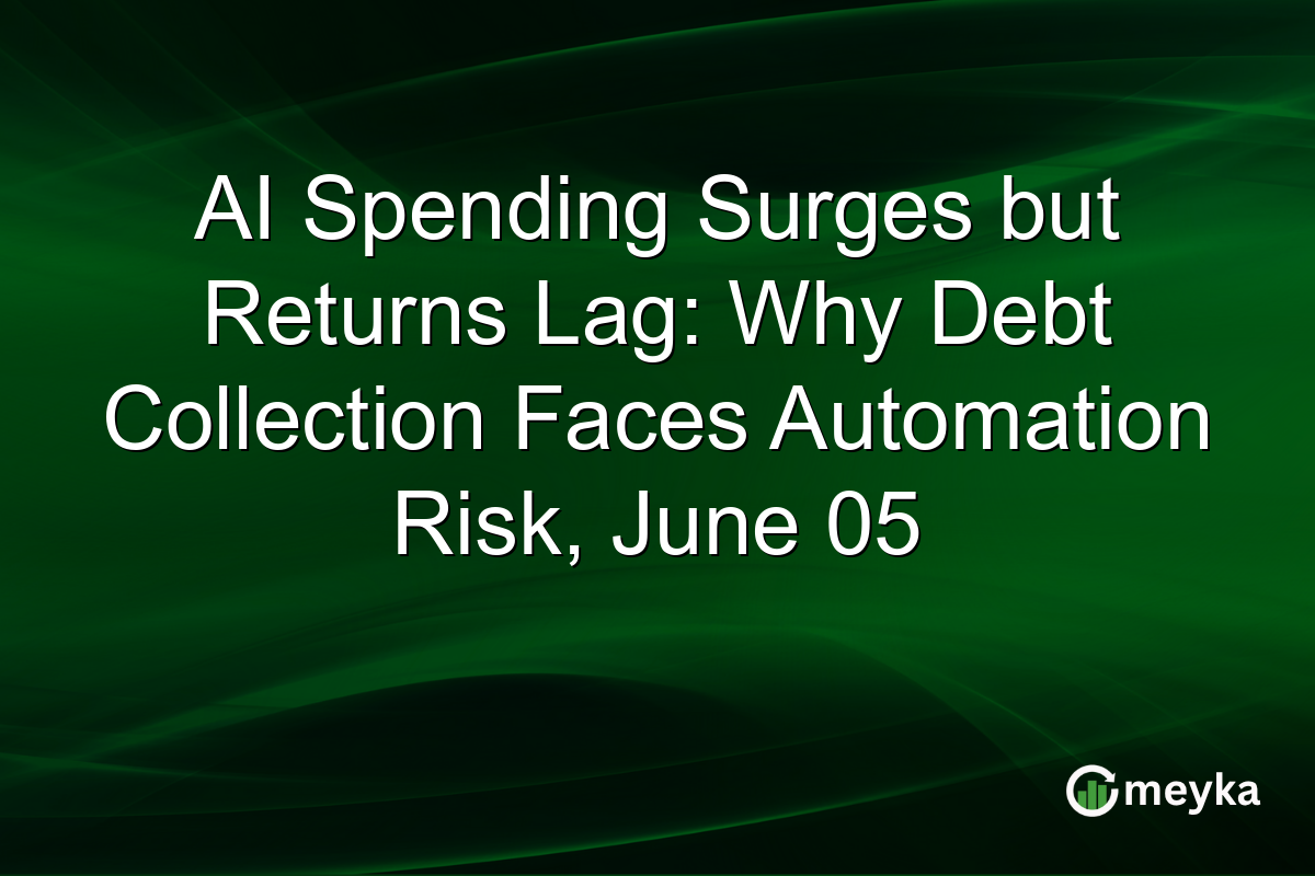 AI Spending Surges but Returns Lag: Why Debt Collection Faces Automation Risk, June 05