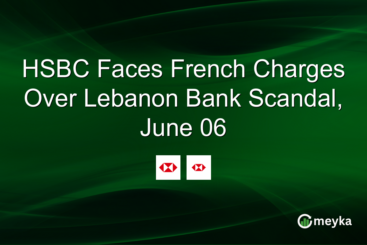 HSBC Faces French Charges Over Lebanon Bank Scandal, June 06