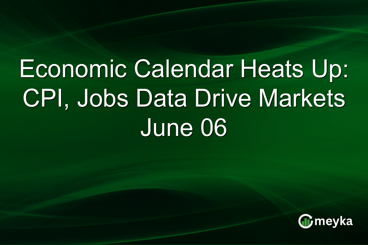 Economic Calendar Heats Up: CPI, Jobs Data Drive Markets June 06