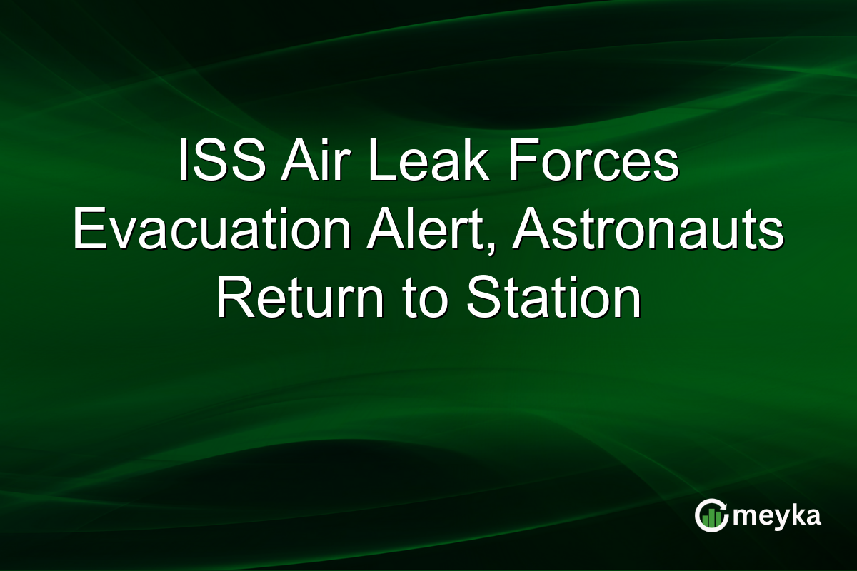 ISS Air Leak Forces Evacuation Alert, Astronauts Return to Station