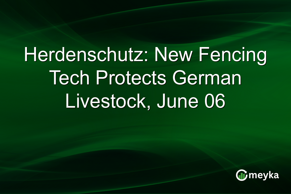 Herdenschutz: New Fencing Tech Protects German Livestock, June 06