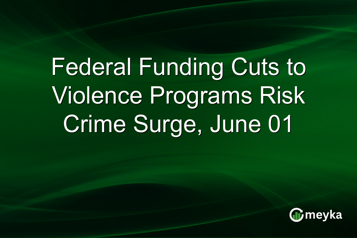 Federal Funding Cuts to Violence Programs Risk Crime Surge, June 01