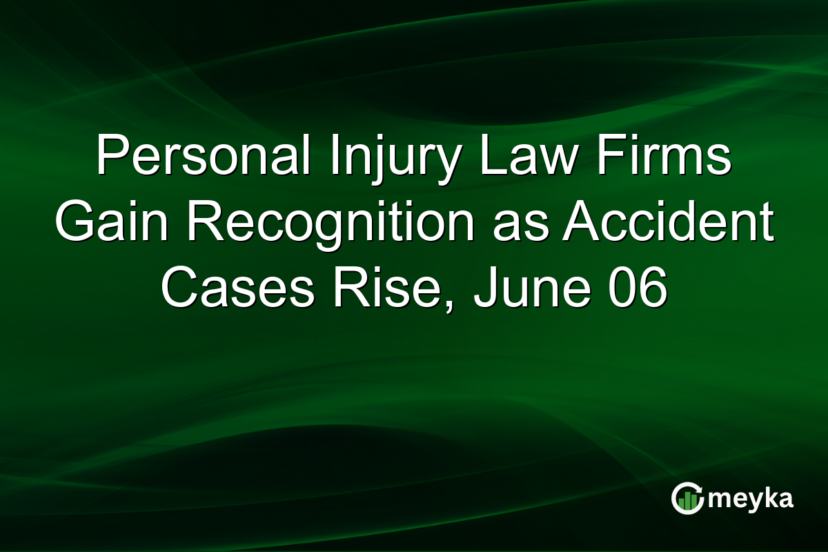 Personal Injury Law Firms Gain Recognition as Accident Cases Rise, June 06