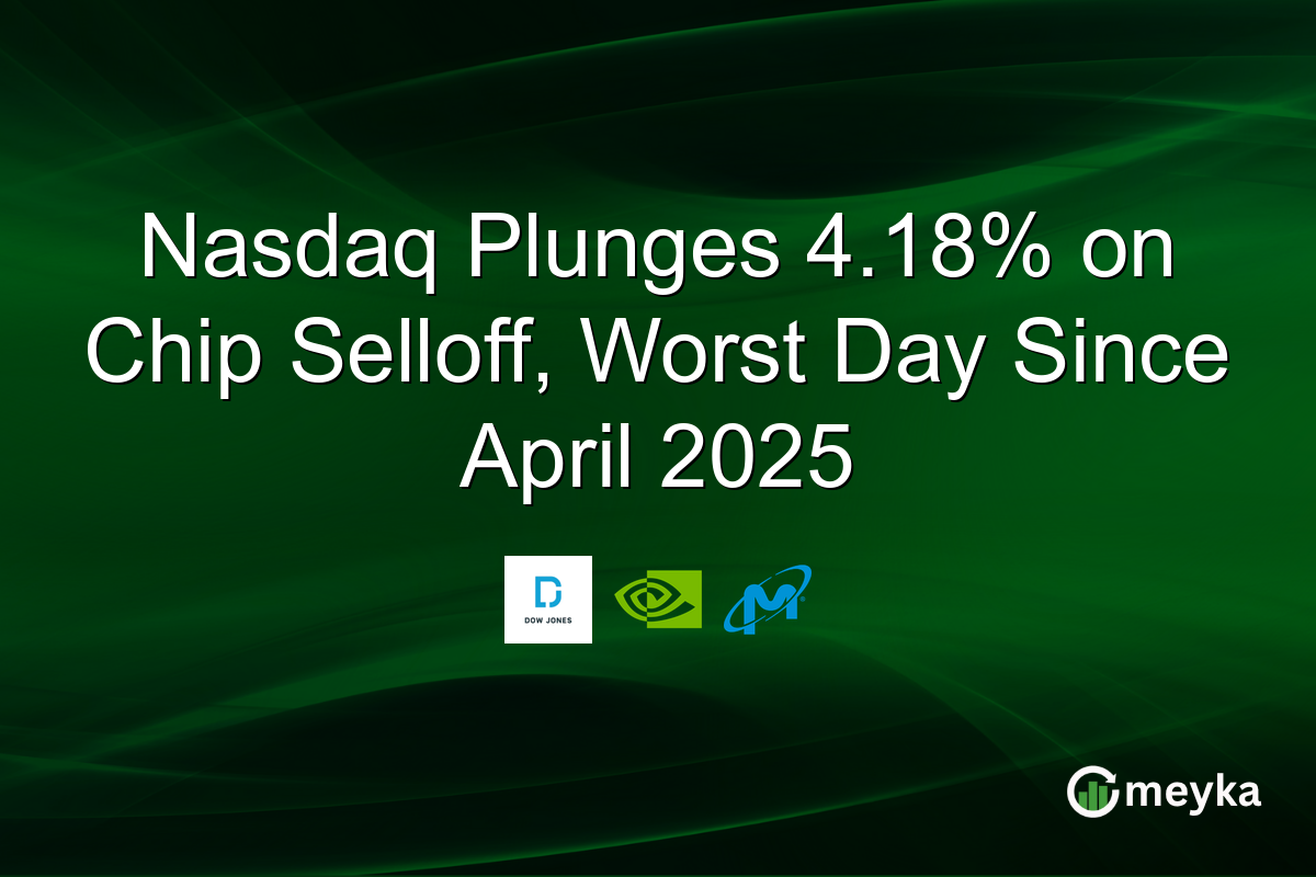 Nasdaq Plunges 4.18% on Chip Selloff, Worst Day Since April 2025