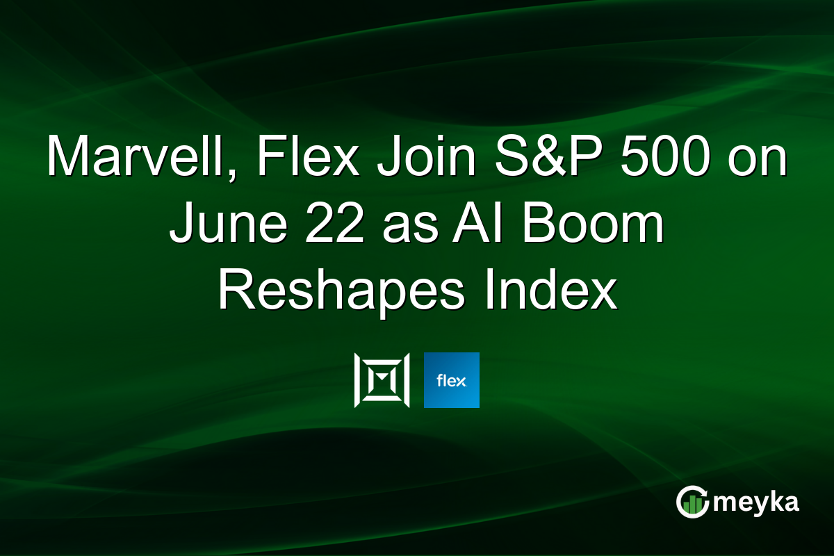 Marvell, Flex Join S&P 500 on June 22 as AI Boom Reshapes Index