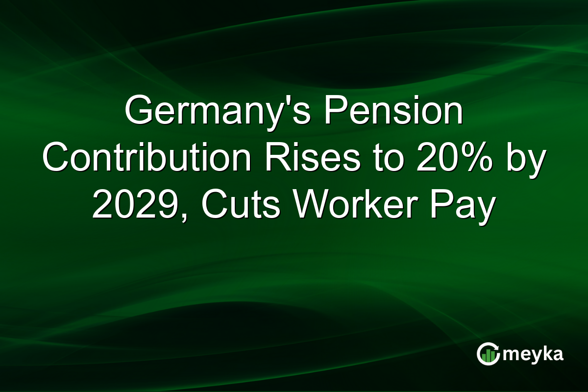 Germany’s Pension Contribution Rises to 20% by 2029, Cuts Worker Pay