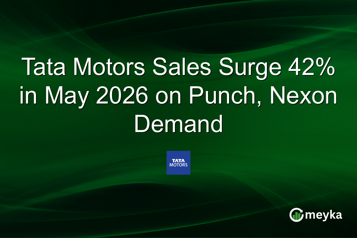 Tata Motors Sales Surge 42% in May 2026 on Punch, Nexon Demand