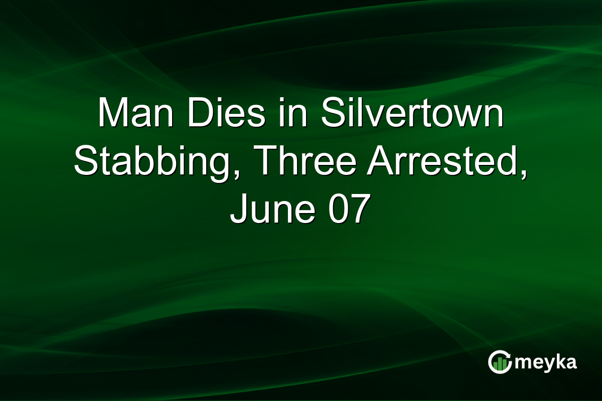 Man Dies in Silvertown Stabbing, Three Arrested, June 07