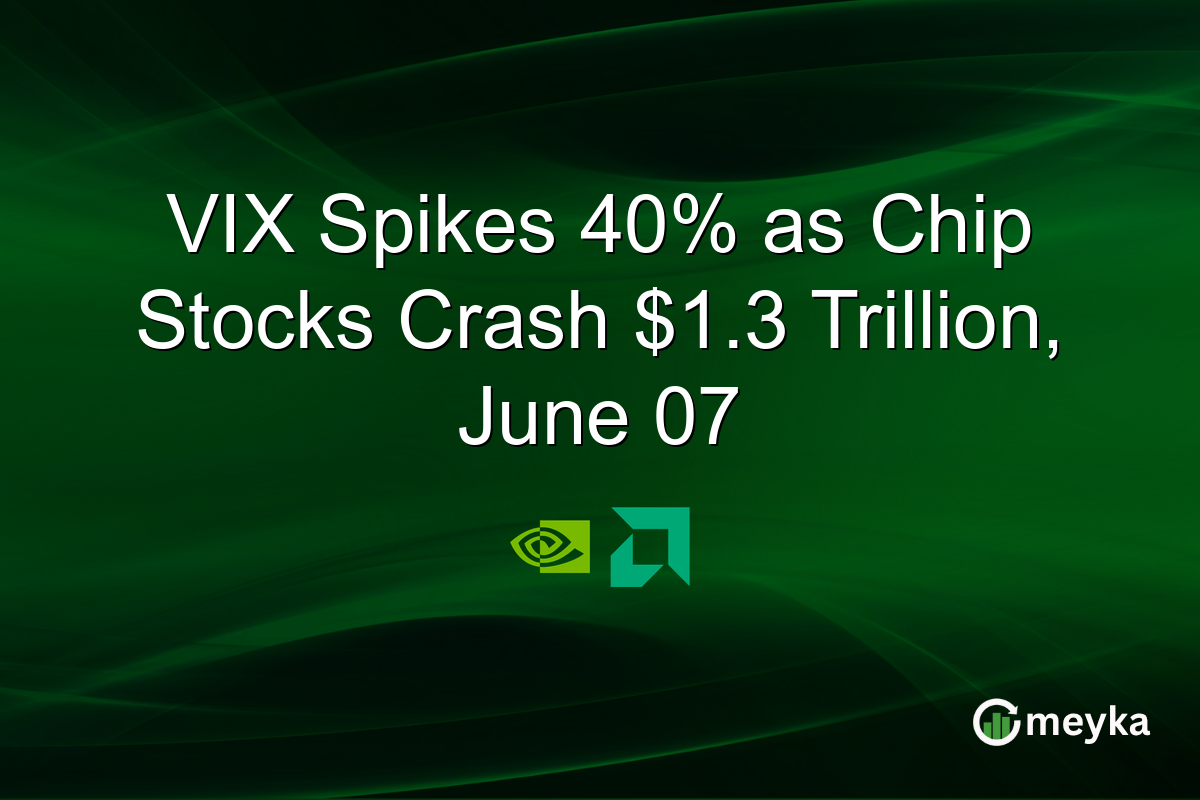 VIX Spikes 40% as Chip Stocks Crash $1.3 Trillion, June 07