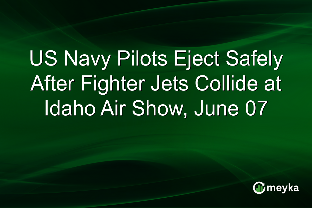 US Navy Pilots Eject Safely After Fighter Jets Collide at Idaho Air Show, June 07