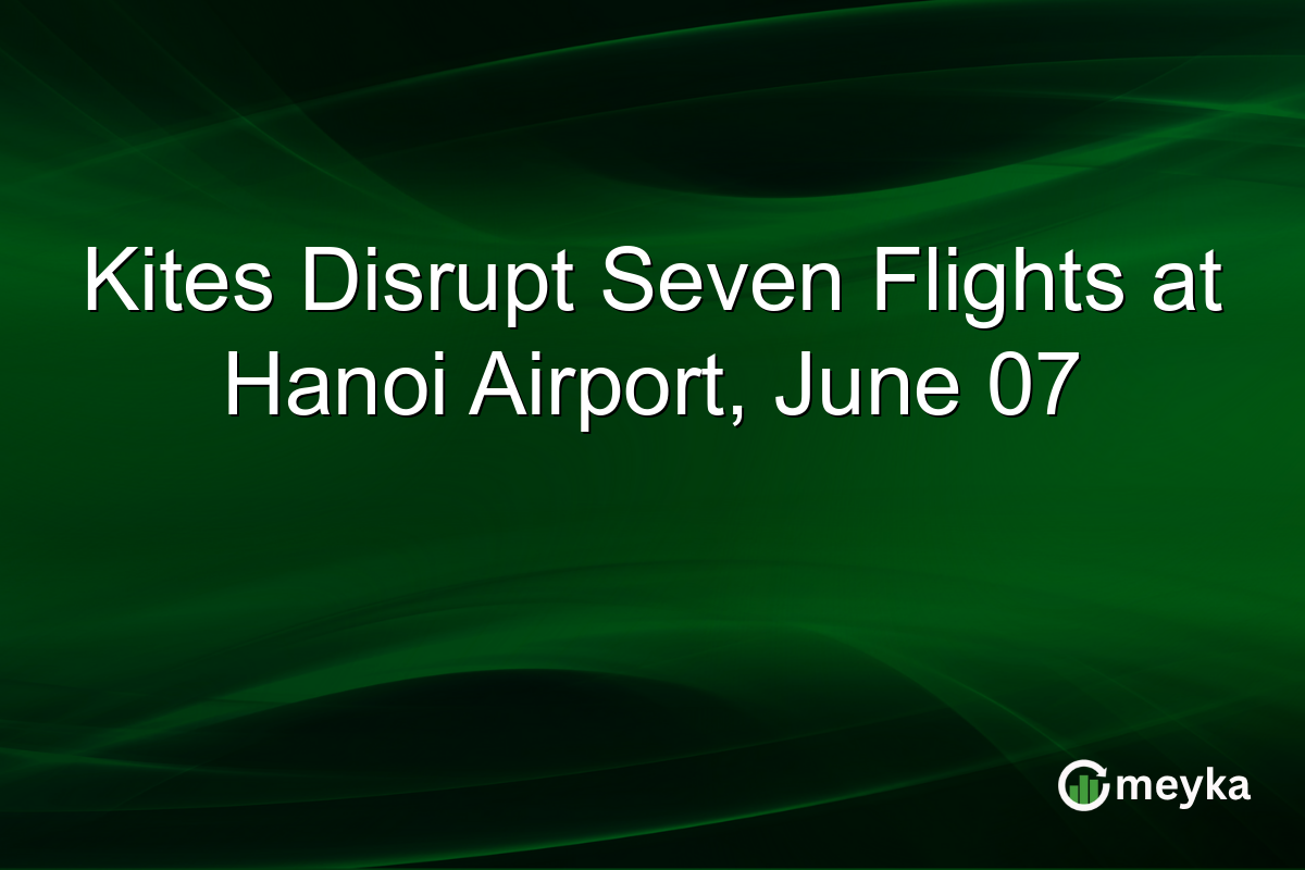 Kites Disrupt Seven Flights at Hanoi Airport, June 07