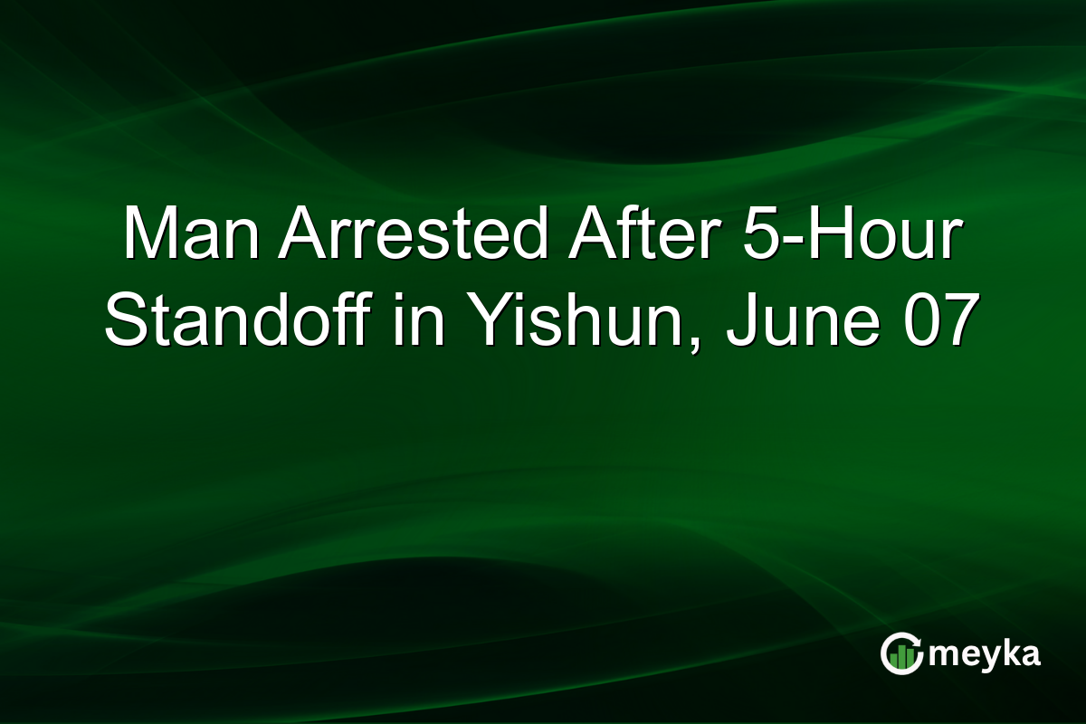 Man Arrested After 5-Hour Standoff in Yishun, June 07