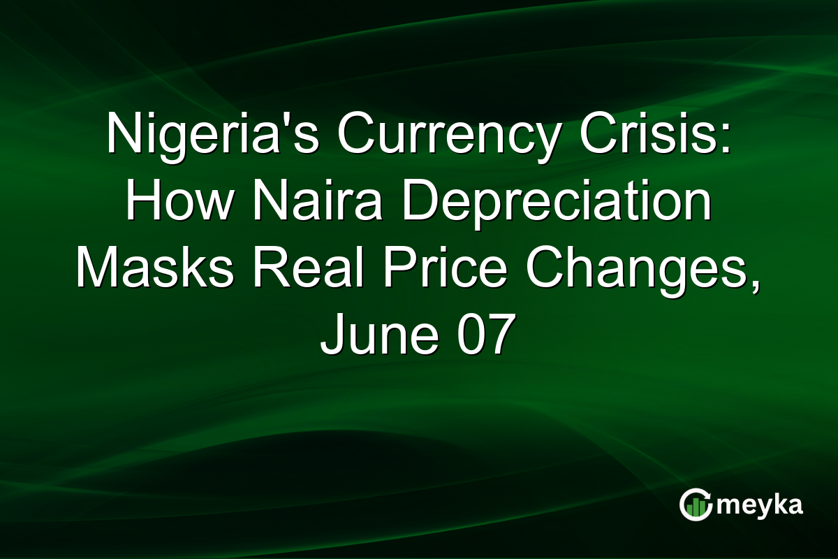 Nigeria’s Currency Crisis: How Naira Depreciation Masks Real Price Changes, June 07