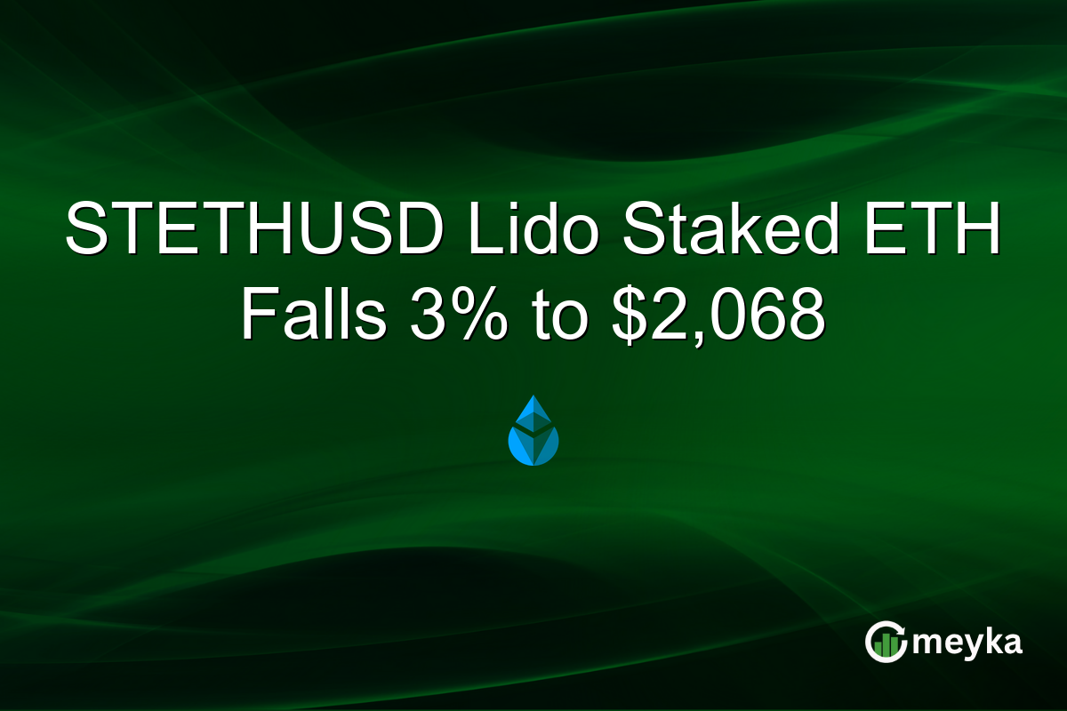 STETHUSD Lido Staked ETH Falls 3% to $2,068